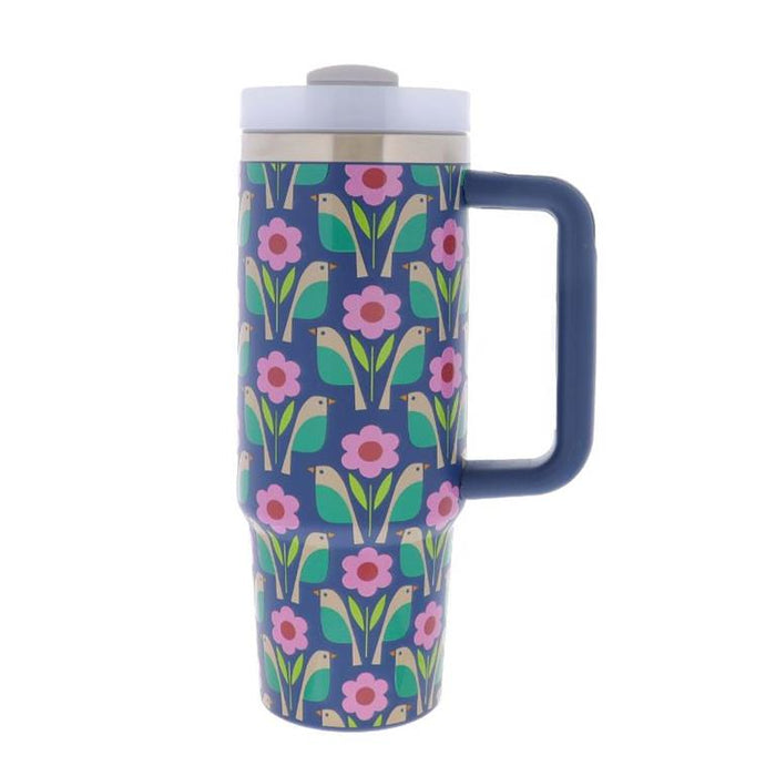 Jane Marie- 30 Oz. Tumbler With Straw and Handle