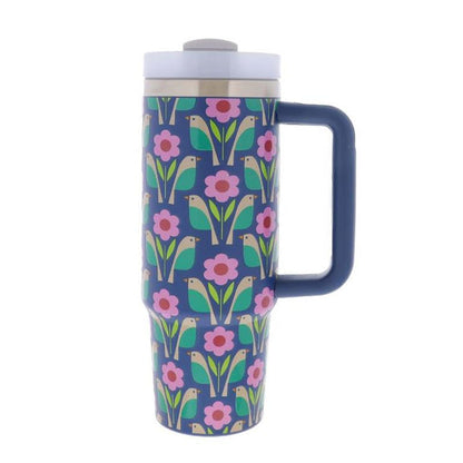 Jane Marie- 30 Oz. Tumbler With Straw and Handle