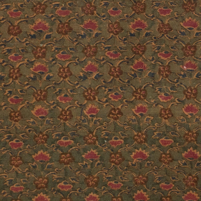 Japanese Meiji Wazasaras Chintz Textile Fragment