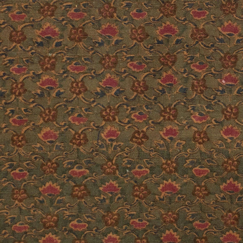Japanese Meiji Wazasaras Chintz Textile Fragment