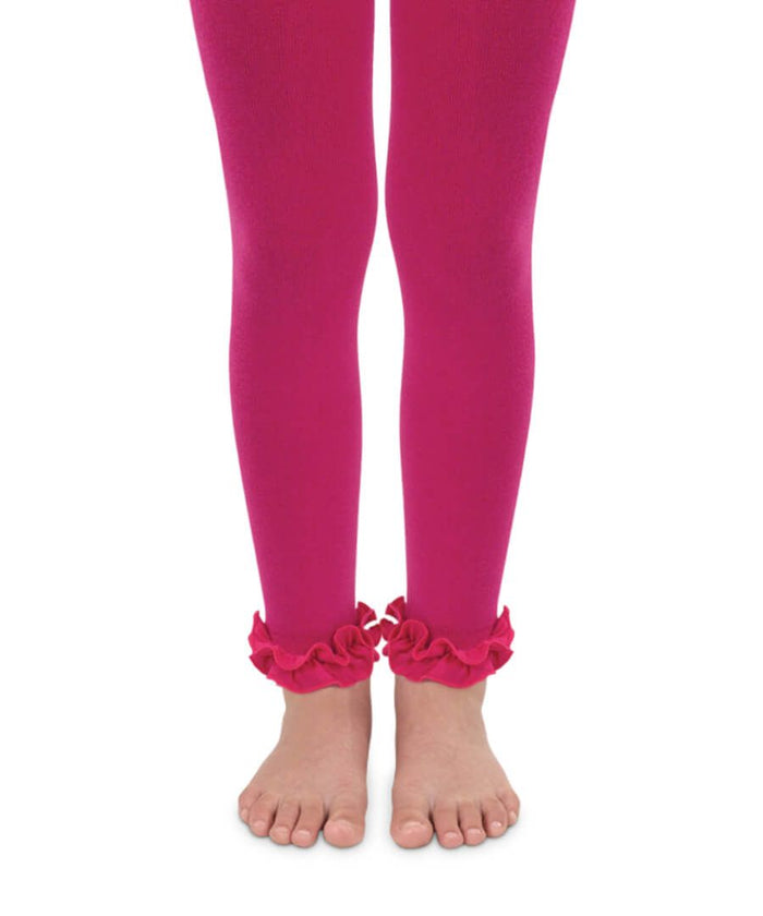 Jefferies Socks- Pima Cotton Ruffle Footless Tights 1 Pair