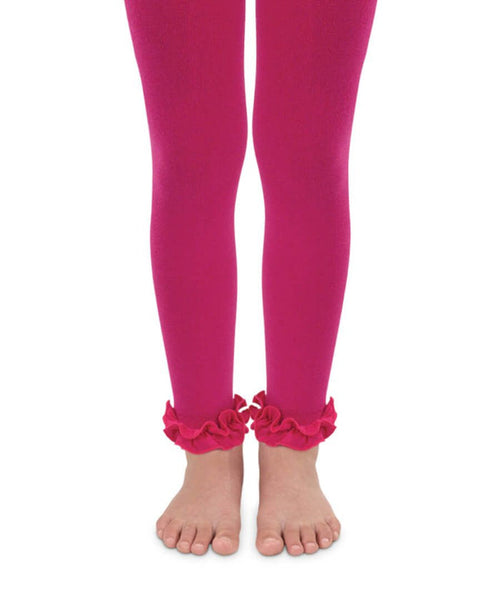 Jefferies Socks- Pima Cotton Ruffle Footless Tights 1 Pair