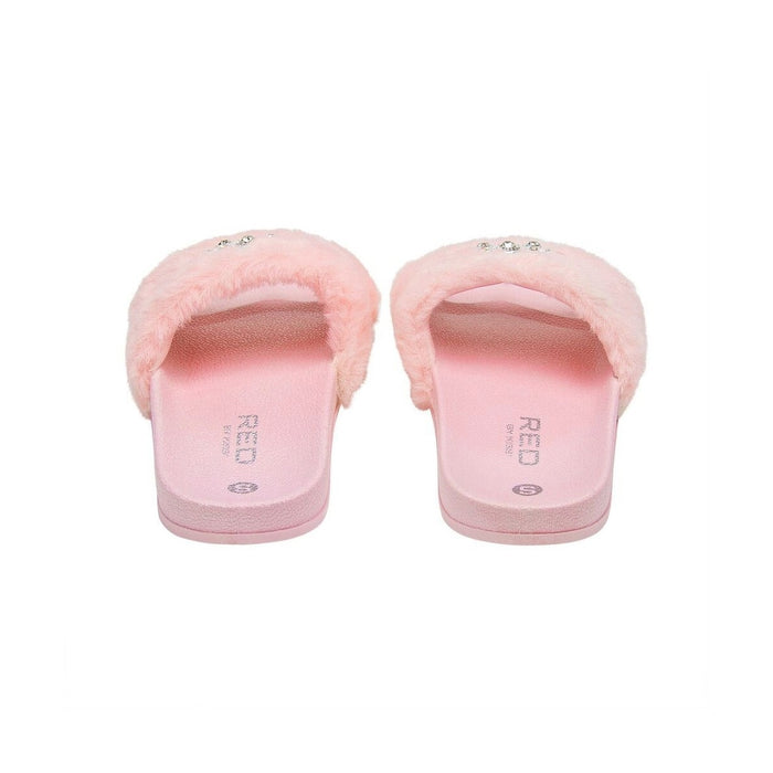 Jewel Fur Slipper #FW33 [Pink] Small