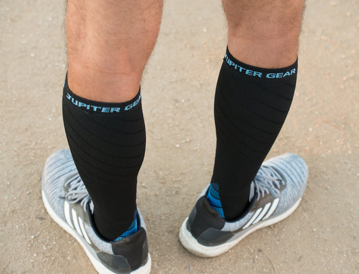 JupiterGear Endurance Compression Socks – 20-30 mmHg Graduated Support for Running, Hiking, Travel & Pregnancy Relief