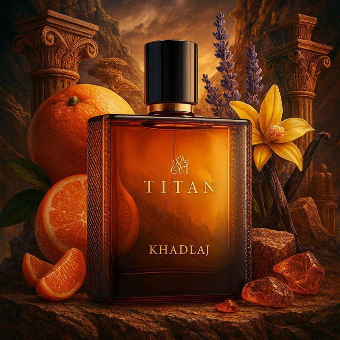 Khadlaj | Titan | Eau De Parfum | 100 ML | Unisex Fragrance | Mandarin - Lavender & Vanilla Notes