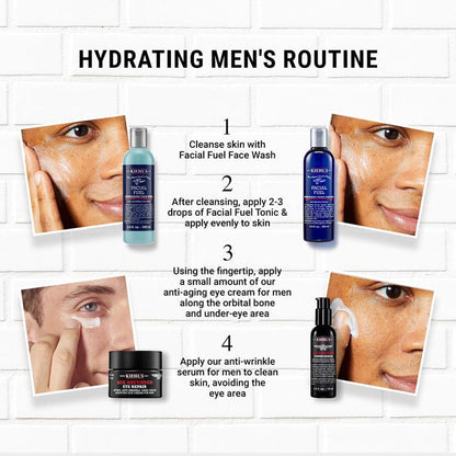 Kiehl's Facial Fuel Energizing Face Wash Gel Cleanser For Men With Orange & Lemon Extracts