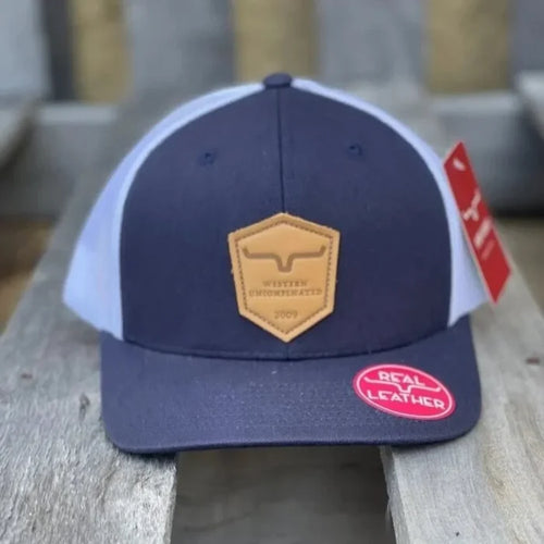 Kimes Ranch Shielded Trucker Navy Ball Cap