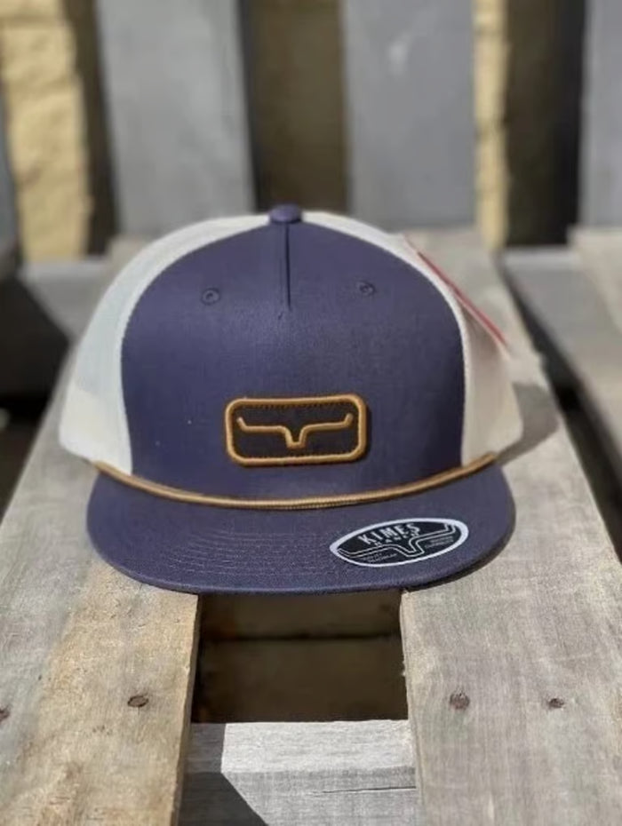 Kimes Ranch Workhard Trucker Navy Ball Cap