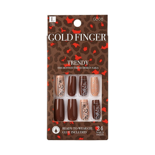 KISS Gold Finger Trendy Nails [SHOWTIME] #GD08