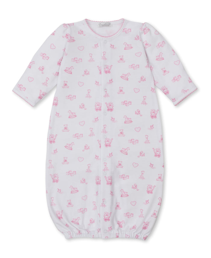Kissy Kissy Pink Rocking Horse Print Gown