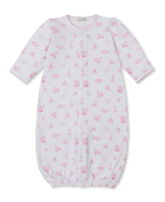 Kissy Kissy Pink Rocking Horse Print Gown