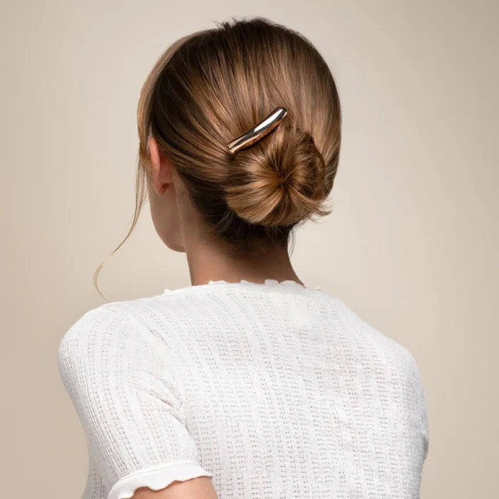 Kitsch Mini Metal Barrette French Hair Pin - Gold