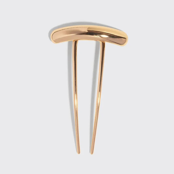Kitsch Mini Metal Barrette French Hair Pin - Gold
