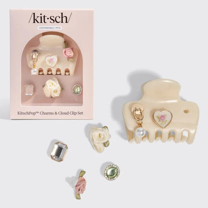 Kitschpop™️ Cloud Clip Vintage - Pearlized Cream 7 pcs Set