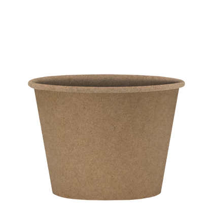 Dispo Soup Containers 8oz / No Lids / 500 Containers Kraft Heavy Duty Containers