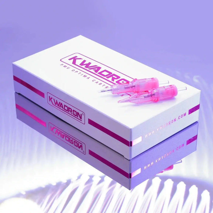 Kwadron Optima PMU Cartridges 20/01 RLLT Round Liner Long Taper Box of 20 Supreme Permanent