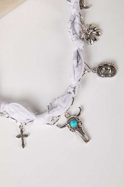 silver charm necklace