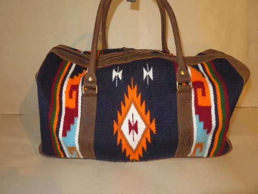 Leather and Cotton Carry-On