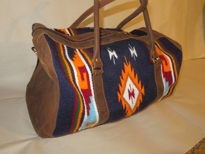 Leather and Cotton Carry-On