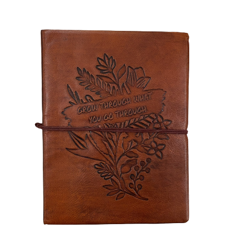 Leather Journal - Grow Through