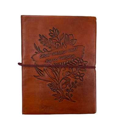 Leather Journal - Grow Through