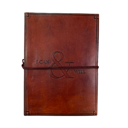 Leather Journal - I Can and I Will
