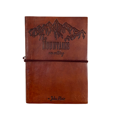 Leather Journal - Mountains Are Calling