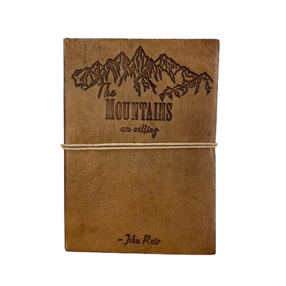 Leather Journal - Mountains Are Calling