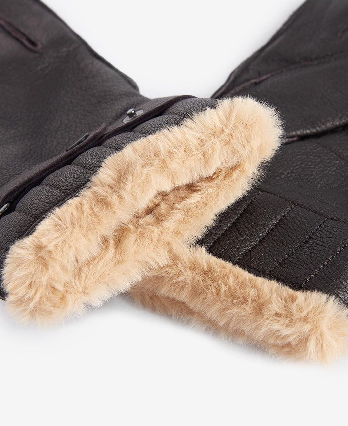 Leather Utility Gloves Brown