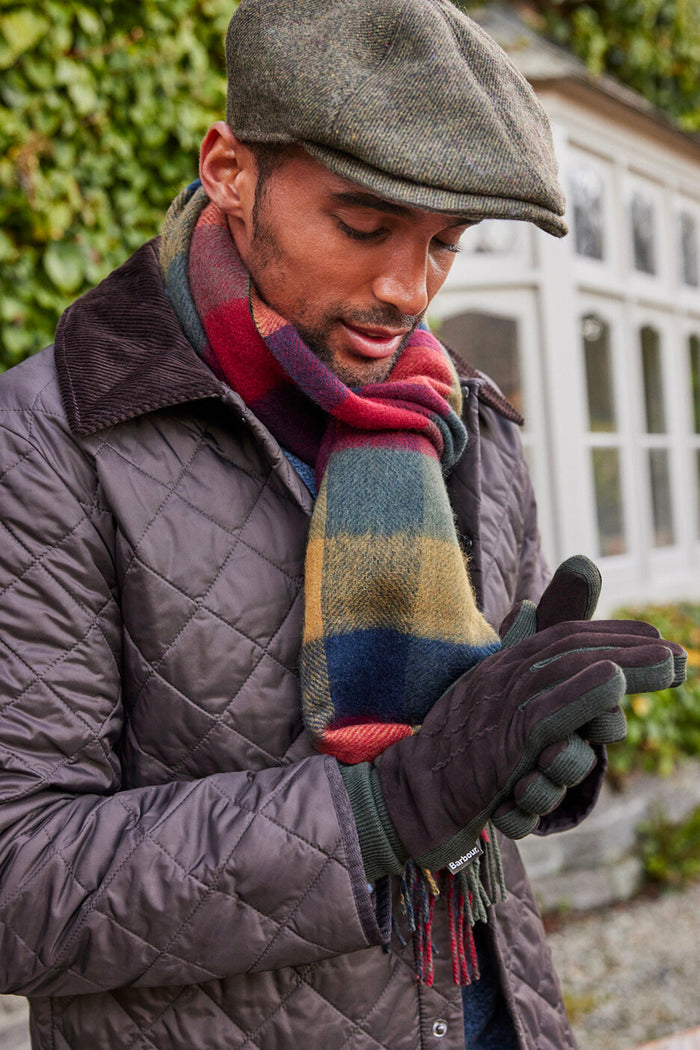 Leather Utility Gloves Brown/olive