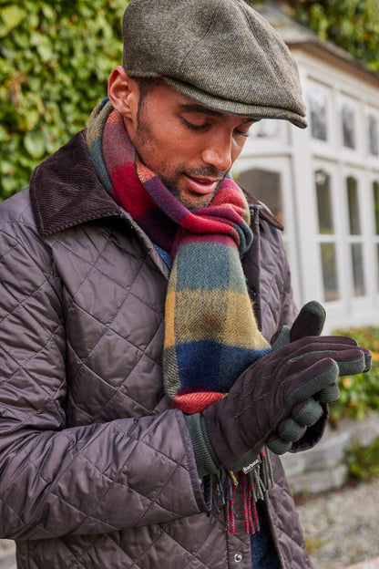 Leather Utility Gloves Brown/olive