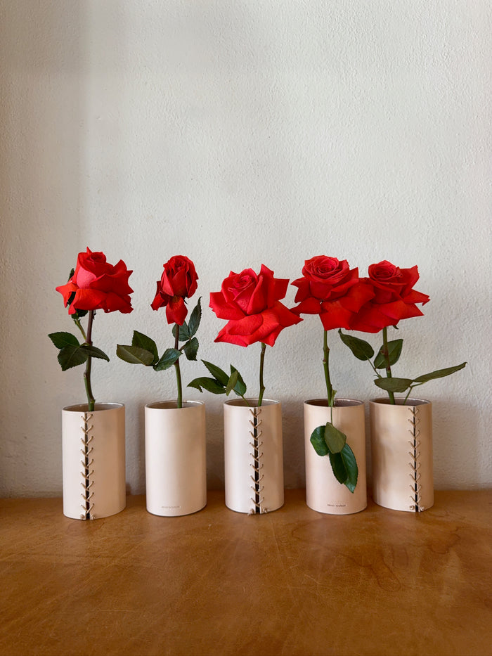 Leather Vase