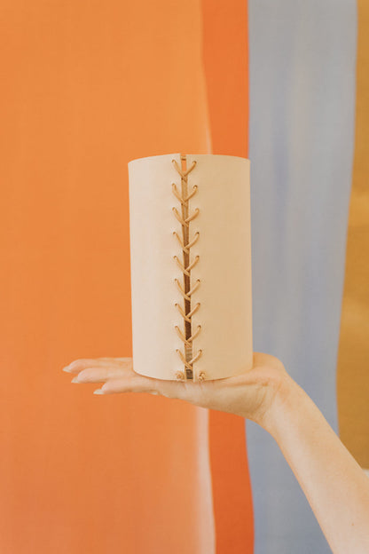 Leather Vase