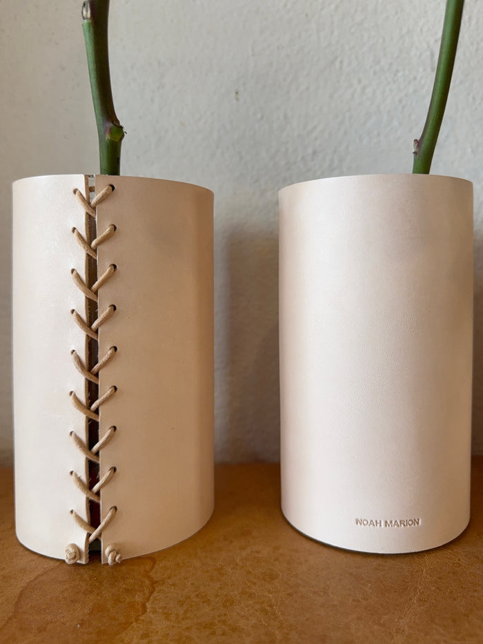 Leather Vase