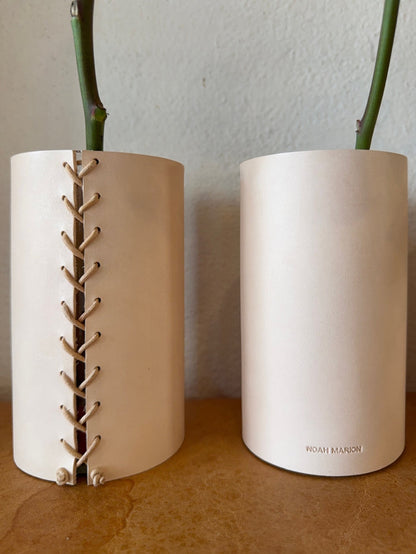Leather Vase
