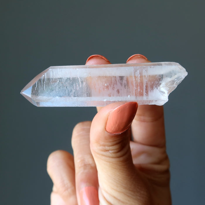lemurian quartz point crystal
