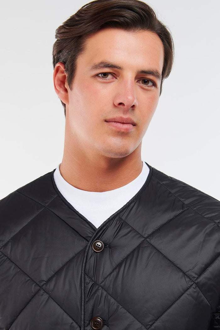 Liddesdale Cardigan Quilted Jacket Black