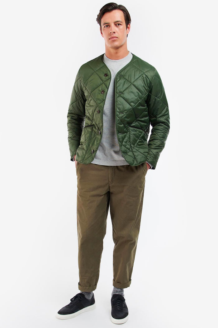 Liddesdale Cardigan Quilted Jacket Sage