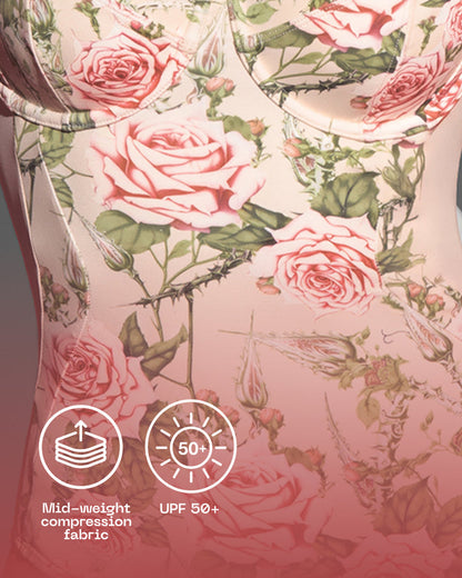 Detail graphic of Lifty - Contour Thorny Rose/Oat highlighting fabric