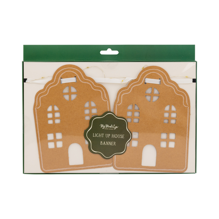 Light Up House Christmas Banner 5ft