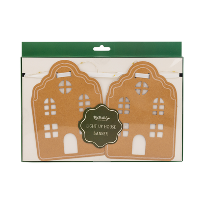 Light Up House Christmas Banner 5ft