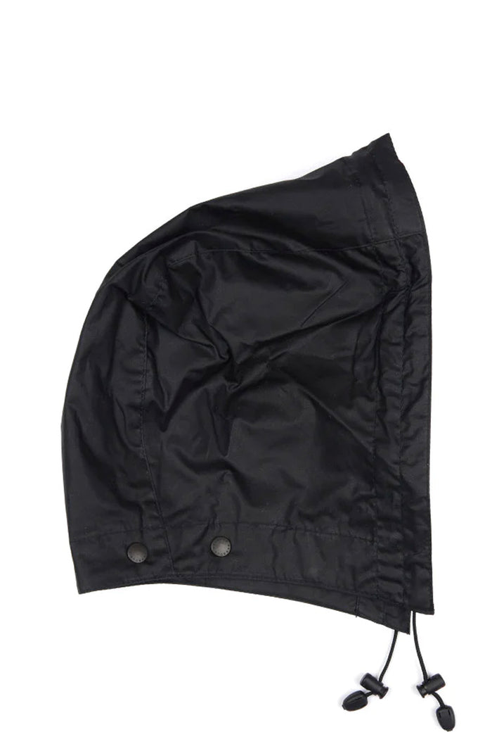 LIGHTWEIGHT WAX HOOD BLACK