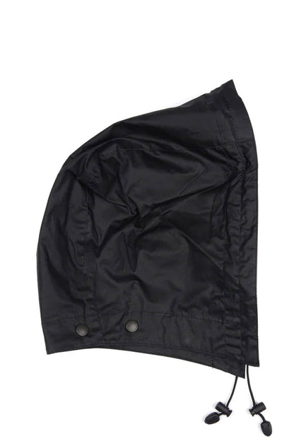 LIGHTWEIGHT WAX HOOD BLACK