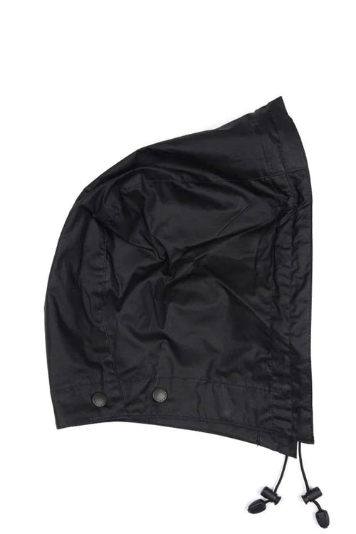 LIGHTWEIGHT WAX HOOD BLACK
