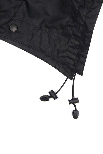 LIGHTWEIGHT WAX HOOD BLACK