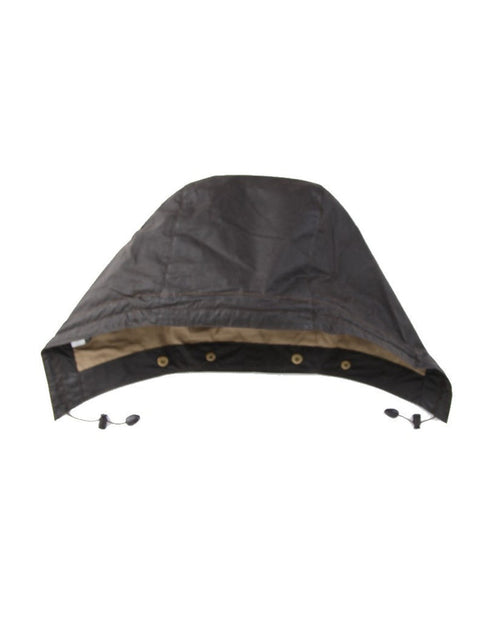 LIGHTWEIGHT WAX HOOD DARK OLIVE
