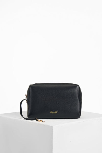 Lillie Black Whipstitch Tote