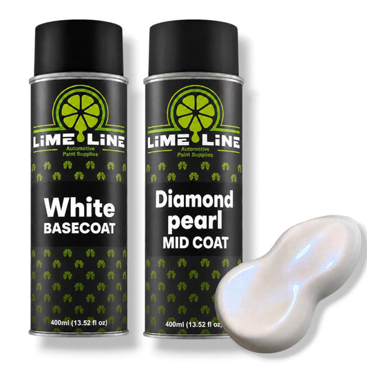 LiME LiNE 3-Step Automotive Aerosol Diamond Pearl Paint Kit