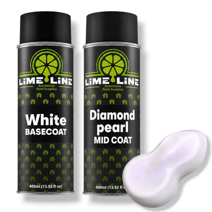 LiME LiNE 3-Step Automotive Aerosol Diamond Pearl Paint Kit