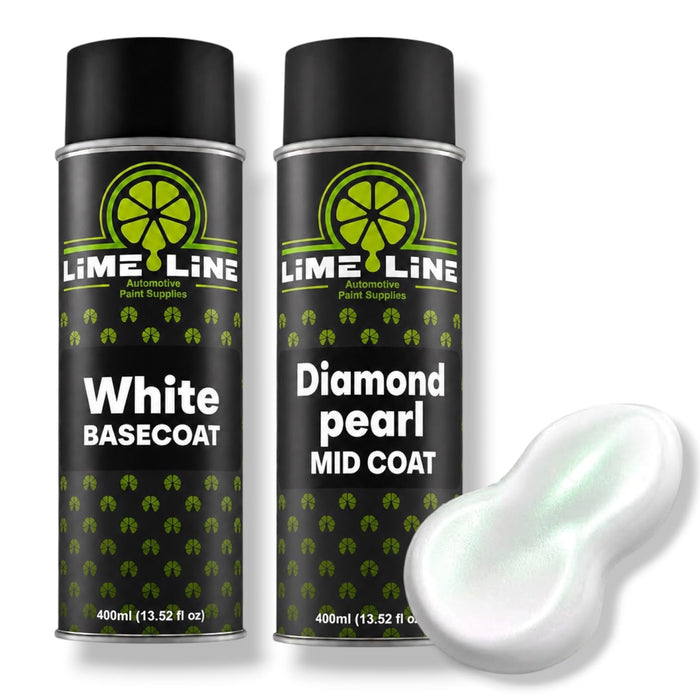 LiME LiNE 3-Step Automotive Aerosol Diamond Pearl Paint Kit